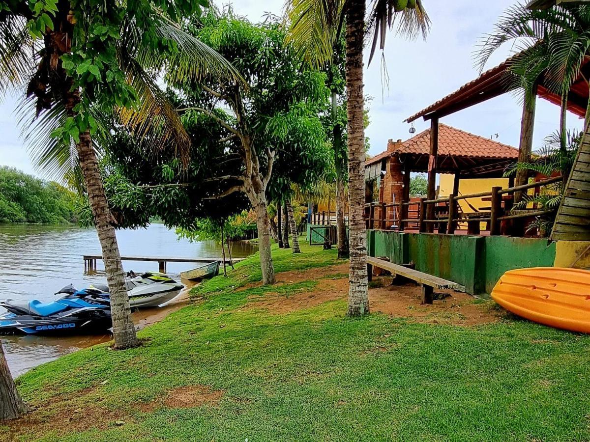Villa Casa Amarela Beira Rio Guriri São Mateus Exterior foto